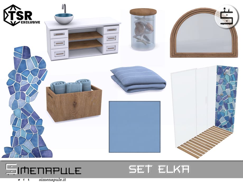 Галерея мода Набор для ванной Set Elka #3